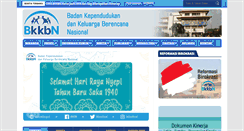 Desktop Screenshot of bkkbn.go.id